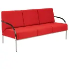 SPA 3 chrom, látka SUE S 2 - látka červená